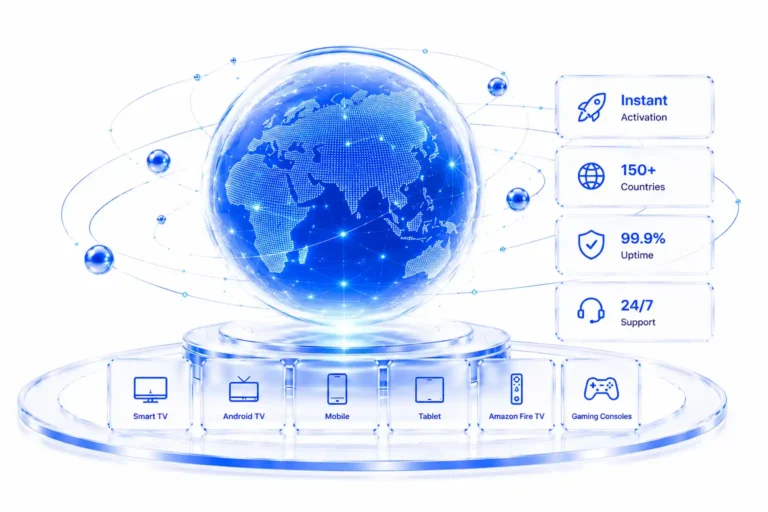 IPTV Australia streaming service with free trial, live TV channels, movies and sports access across Smart TVs and streaming devices in 2026