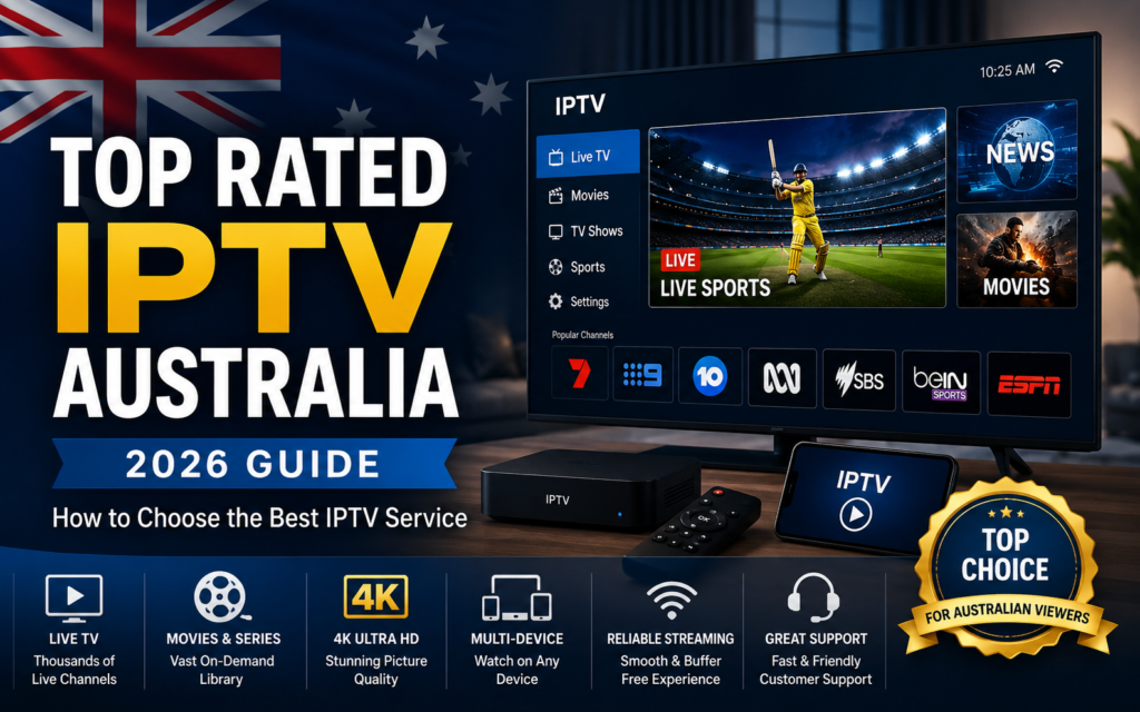Top Rated IPTV Australia 2026 guide for choosing a reliable IPTV streaming service